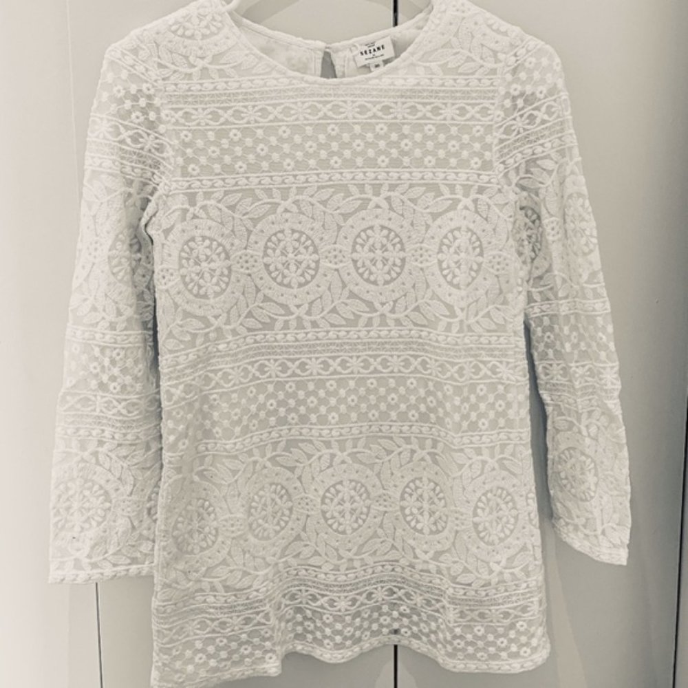 Sezane Lace blouse